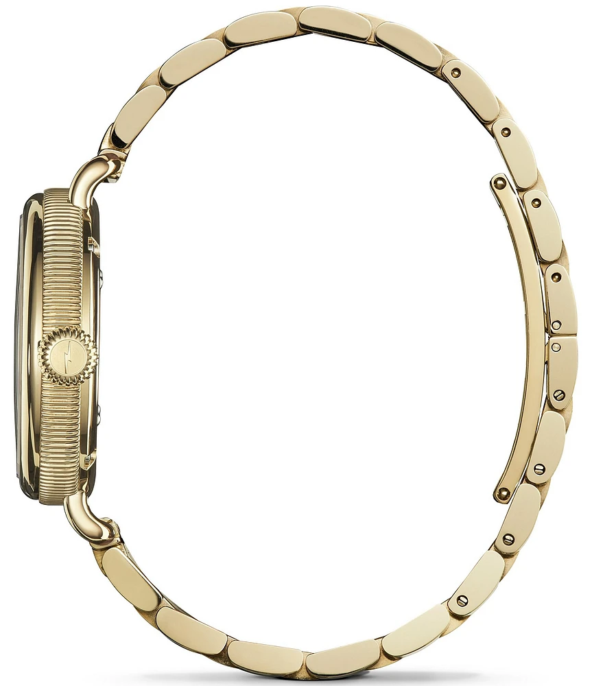 SHINOLA Women's Birdy Quartz Analog Gold Tone Stainless Steel Bracelet Watch