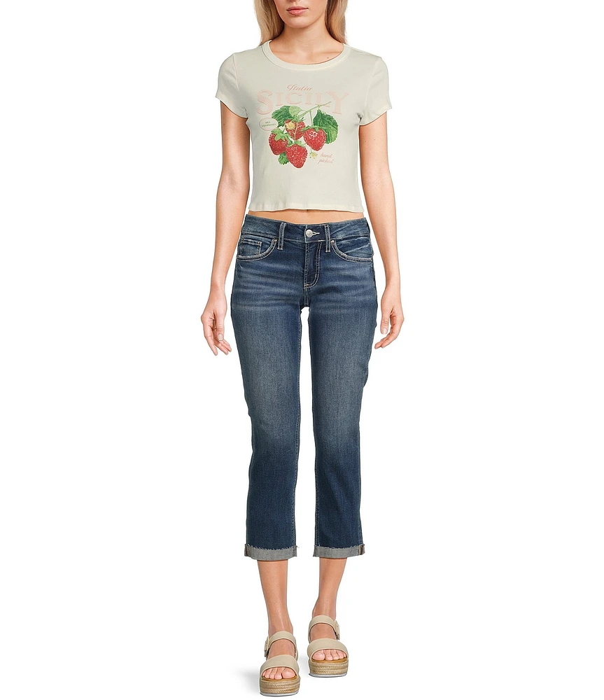 Silver Jeans Co. Britt Low Rise Curvy Fit Capris