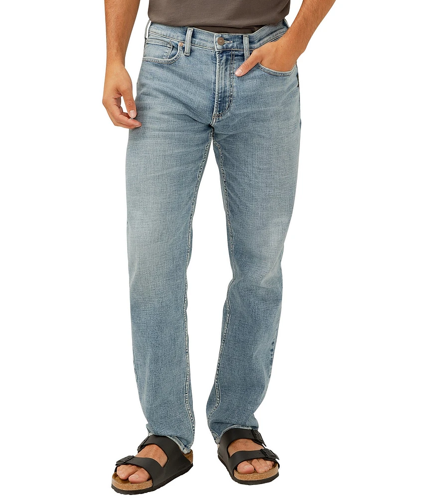 Silver Jeans Co. Eddie Athletic Fit Tapered Leg Light Wash Jeans