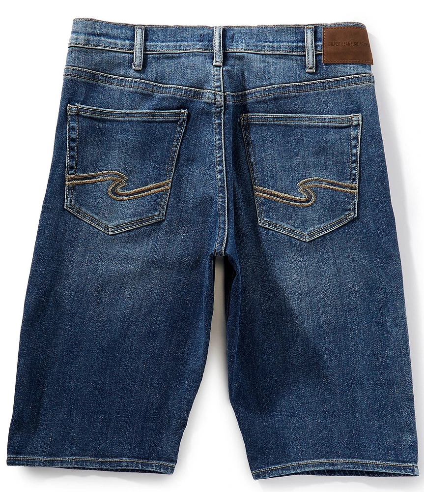 Silver Jeans Co. Gordie Relaxed Fit 12#double; Denim Bermuda Shorts