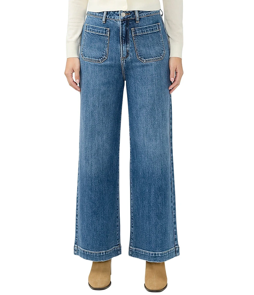 Silver Jeans Co. High Rise Wide Leg Ankle Jeans