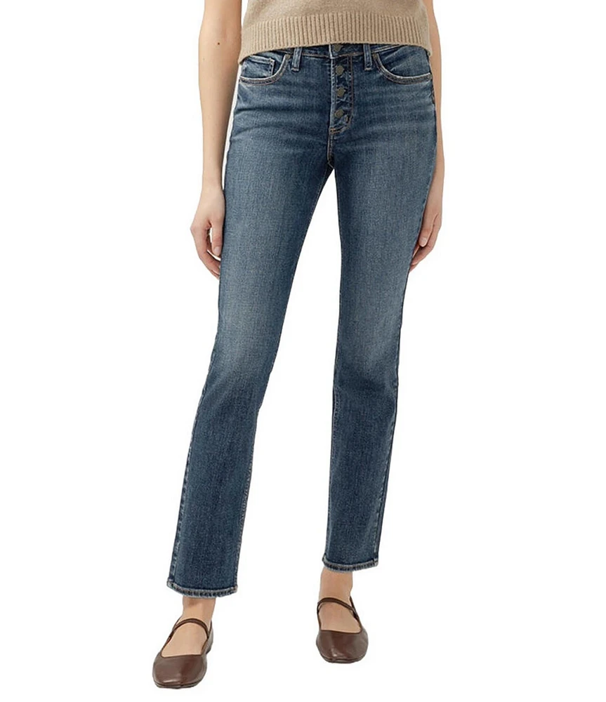 Silver Jeans Co. Most Wanted Mid Rise Straight Leg Jeans