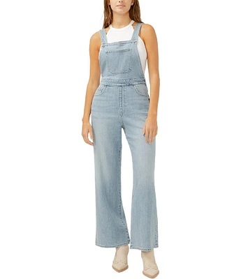 Silver Jeans Co. Relaxed Fit Wide Leg Denim Overalls