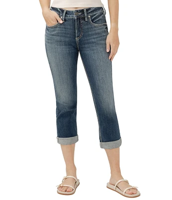 Silver Jeans Co. Suki Mid Rise Curvy Fit Capri Jeans