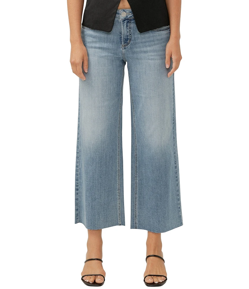 Silver Jeans Co. Suki Mid Rise Curvy Fit Wide Leg Jeans
