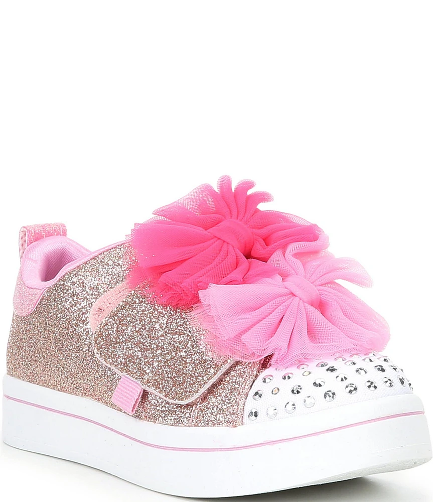 Skechers Girls' Twinkle Toes Twi-Lites 2.0 Tutu Bow Light Up Cute Sneakers (Infant)