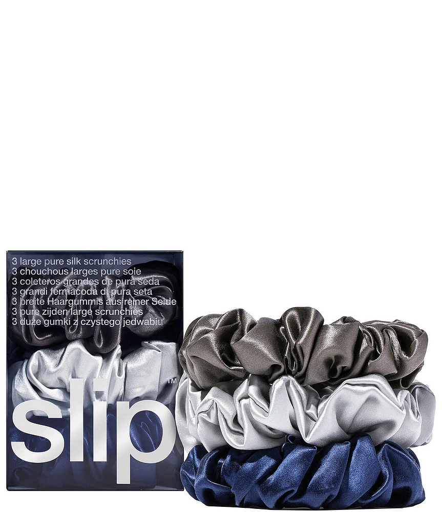 Slip Silk Large Midnight Scrunchies