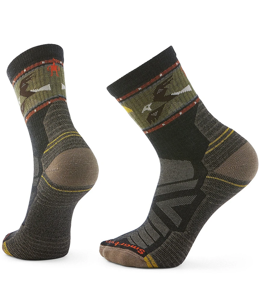 SmartWool Hike Soaring Print Light Cushion Mid Crew Socks