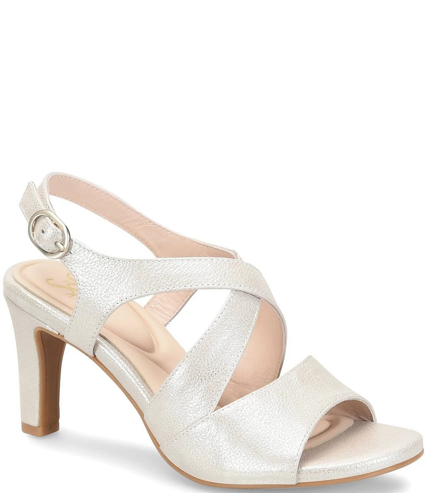 Sofft Jolene Metallic Leather Dress Sandals
