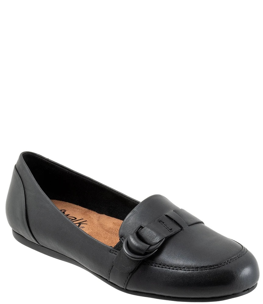 SoftWalk Serra Leather D-Ring Hardware Loafers