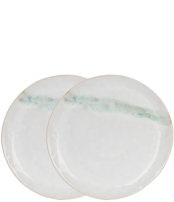 Southern Living Astra Collection White Dinner Plates, Set of 2