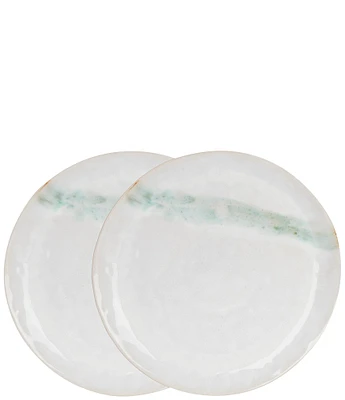 Southern Living Astra Collection White Salad Plates, Set of 2