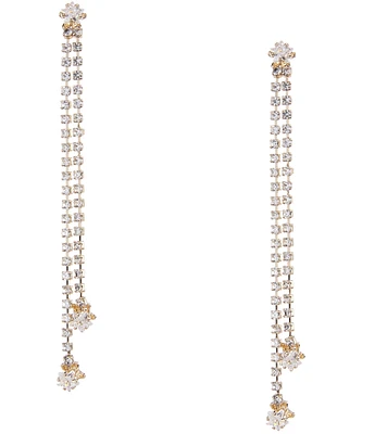 Southern Living x Borrowed & Blue Cubic Zirconia Star Stone Linear Earrings