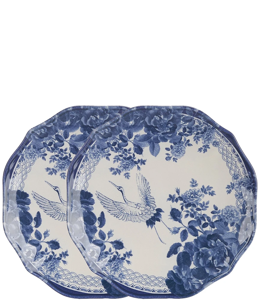 Southern Living Chinoiserie Bird Salad Plates, Set of 2
