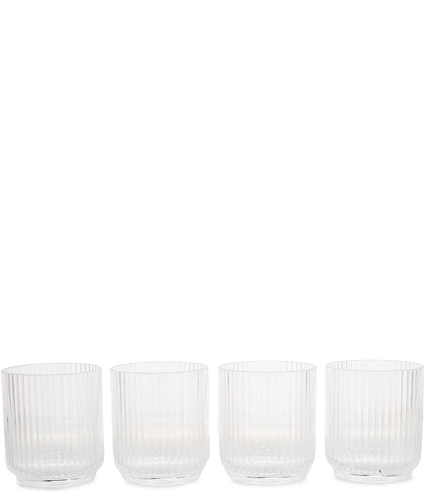 Southern Living Mesa Acrylic Double Old-Fashion Glasses, Set of 4