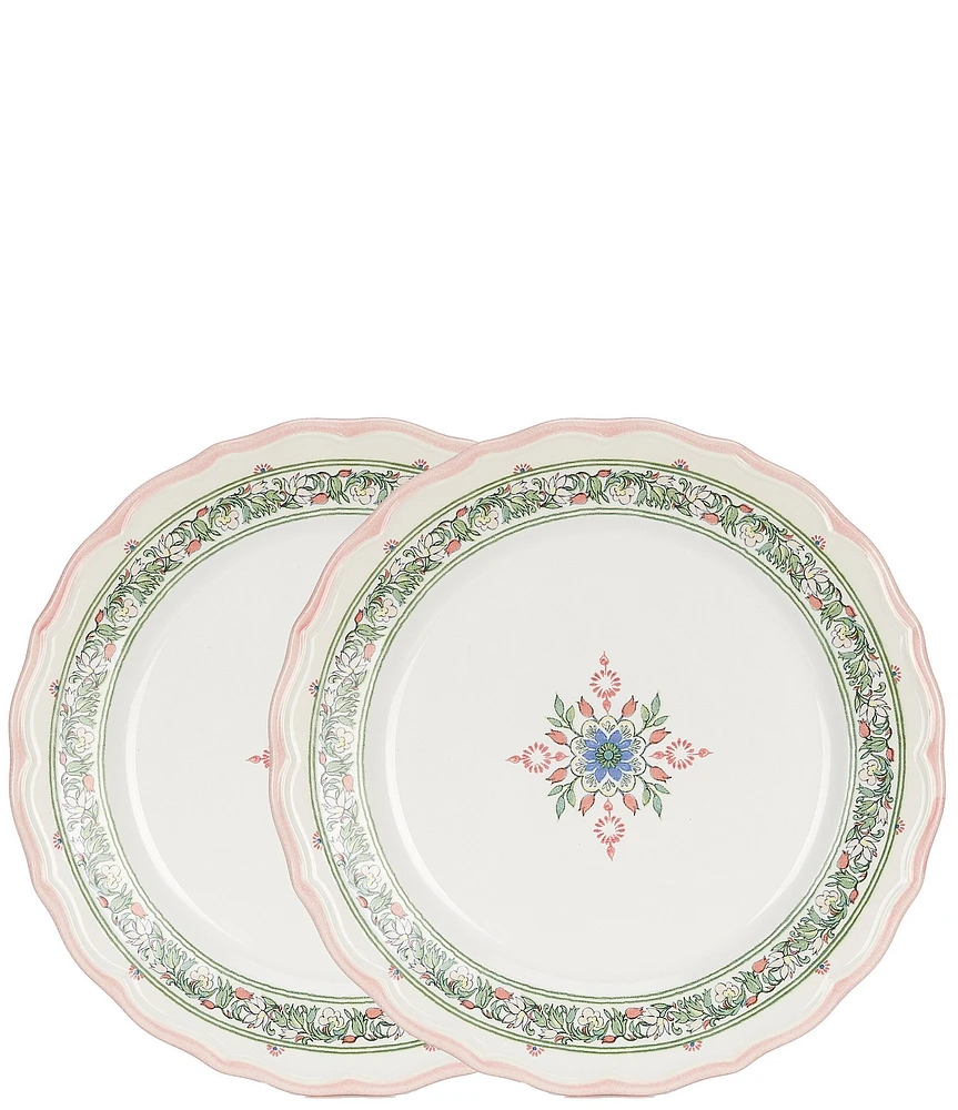 Southern Living Norah Collection White Accent Plates, Set of 2