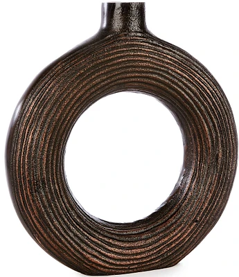 Southern Living Simplicity Collection Hollow Circular Metal Vase