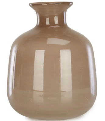 Southern Living Smoked Taupe Glass Bottle Vase