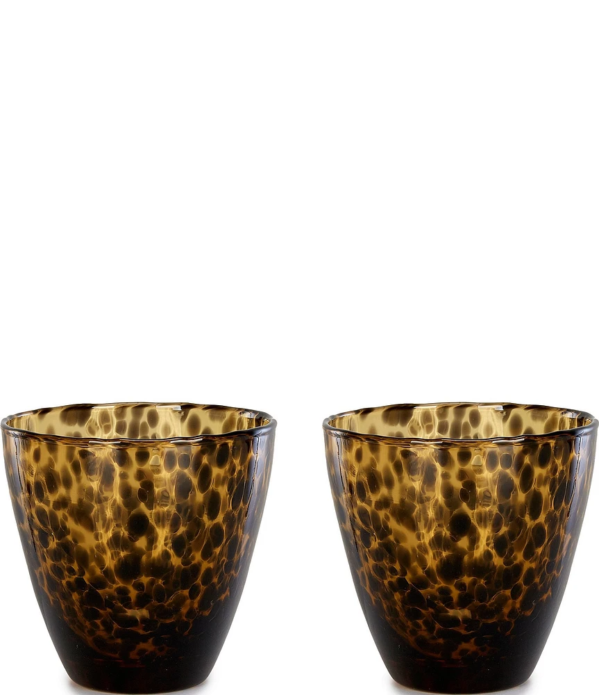 Southern Living Tortoise Tumbler Glasses, Set of 2