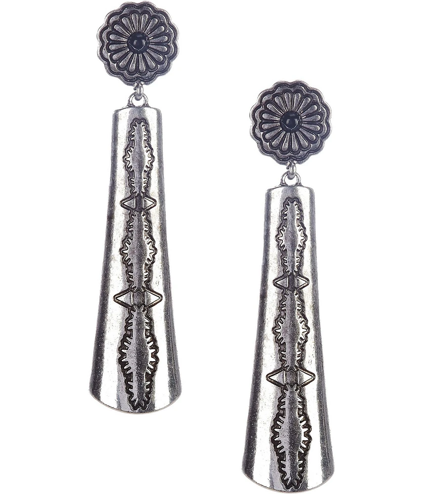 Southern Living Western Stick Linear Earrings with Semi Precious Stones