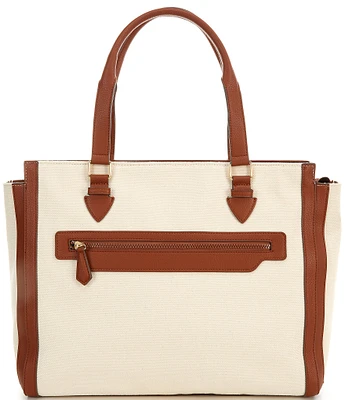 Southern Living Work Contrast Trim Tote Bag