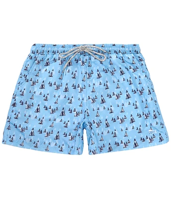 Southern Lure Big Boys Sail Boat Printed Swim Shorts