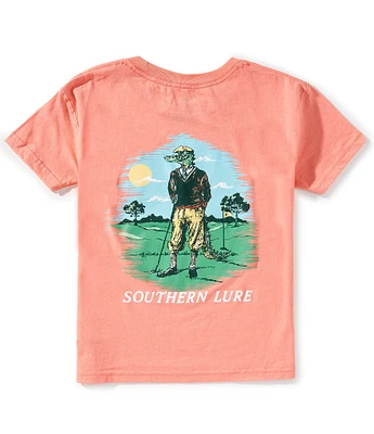 Southern Lure Big Boys 8-20 Short Sleeve Gator Golf Graphic T-Shirt