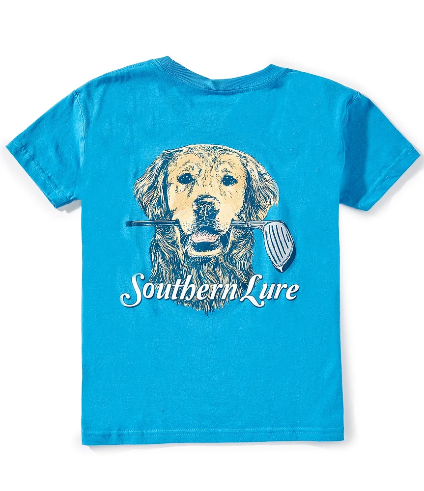 Southern Lure Big Boys Short Sleeve Golden Golf Graphic T-Shirt