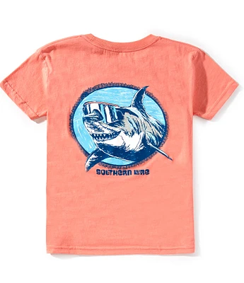 Southern Lure Big Boys Short Sleeve Shark Oval Graphic T-Shirt