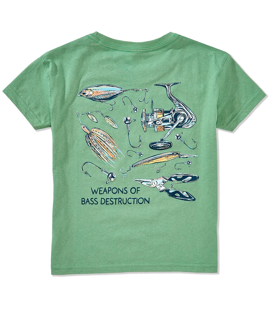 Southern Lure Big Boys Short Sleeve Weapons of Bass Destruction-Seafoam T-Shirt