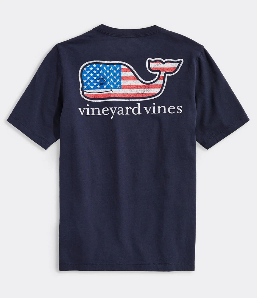 Southern Tide Big Boys Flag Whale Short Sleeve Graphic T-Shirt