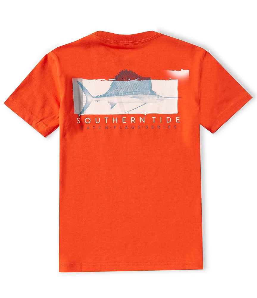Southern Tide Big Boys Sailfish Catch Flags SS T-Shirt