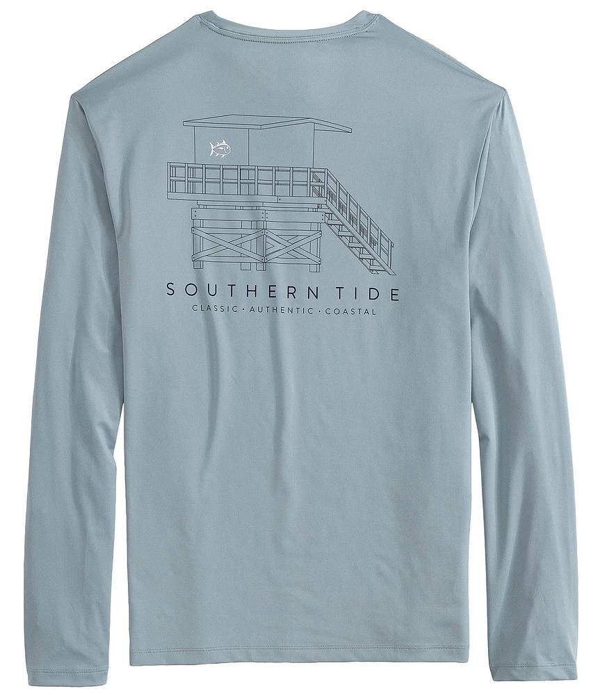 Southern Tide Lifeguard Tower Performance Stretch Long Sleeve T-Shirt