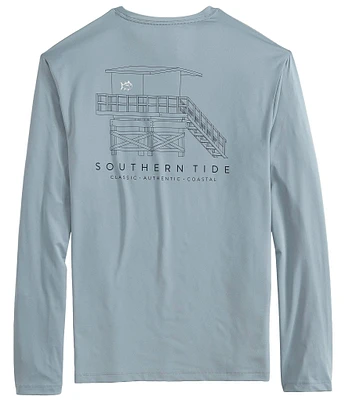 Southern Tide Lifeguard Tower Performance Stretch Long Sleeve T-Shirt