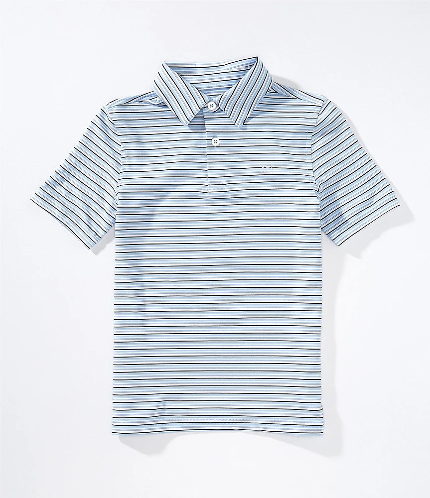 Southern Tide Little Boys Driver Oyster Creek Short Sleeve Stripe Polo Shirt