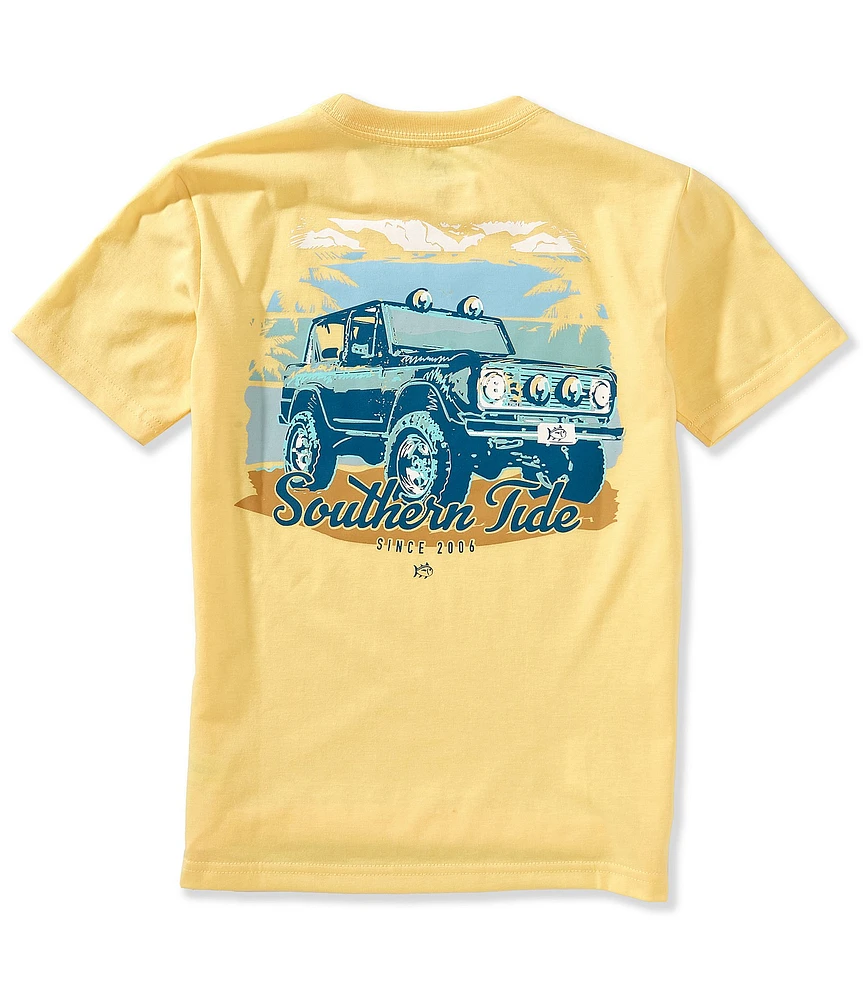 Southern Tide Little/Big Boys Cruisin Crew Neck Short Sleeve Graphic T-Shirt