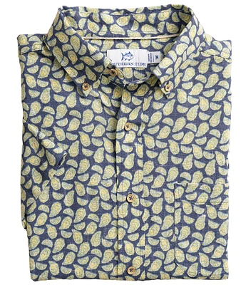 Southern Tide Oyster Roast Short Sleeve Woven Shirt