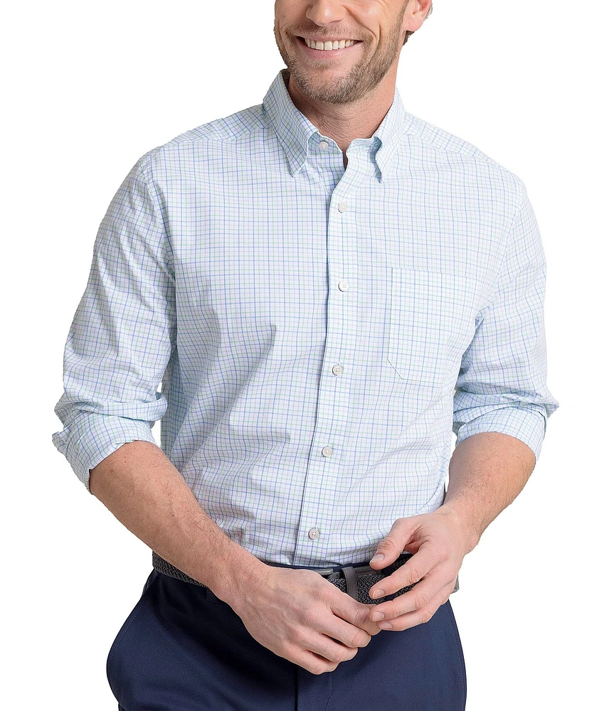 Southern Tide Performance Stretch Broughton Plaid Long Sleeve Woven Shirt