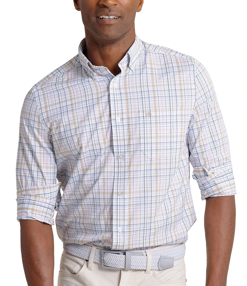 Southern Tide Performance Stretch Brrr° Intercoastal Morris Island Plaid Long Sleeve Woven Shirt