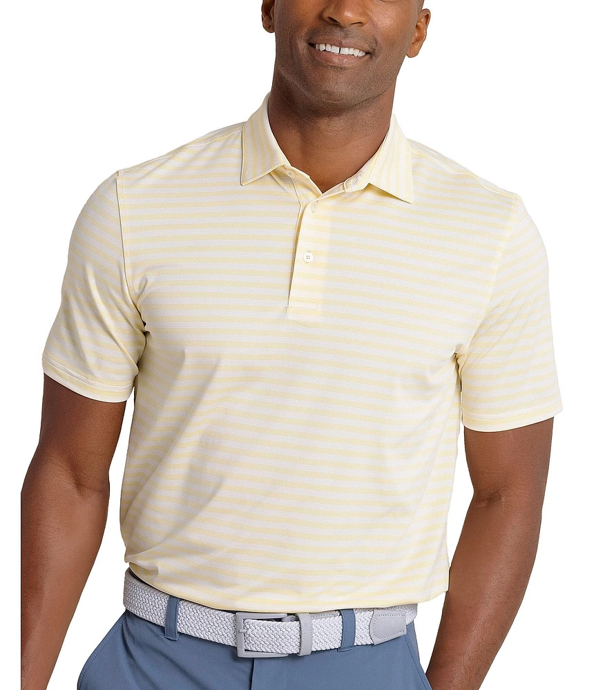 Southern Tide Performance Stretch Driver Sevilla Stripe Short Sleeve Polo Shirt