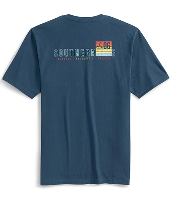 Southern Tide Sunset Cropped Skipjack Graphic Short Sleeve T-Shirt