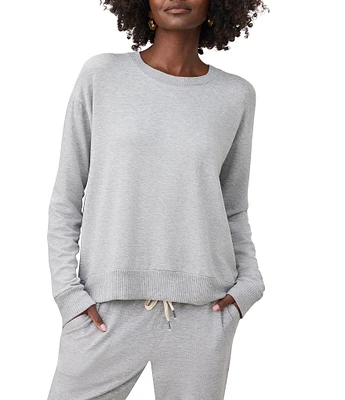 Splendid Supersoft Crew Neck Long Sleeve Pullover Shirt