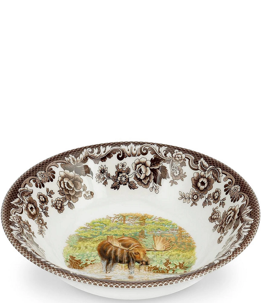 Spode Festive Fall Collection Woodland Majestic Moose Ascot Cereal Bowl