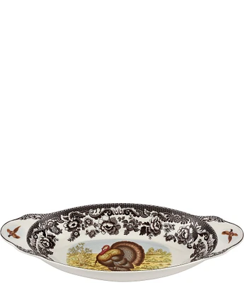 Spode Festive Fall Collection Woodland Turkey Bread Tray