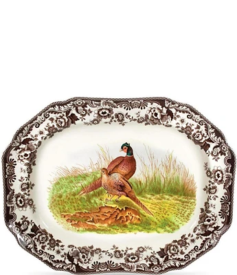 Spode Festive Fall Collection Woodland Pheasant Octagonal Platter