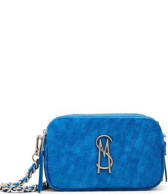 Steve Madden Daisy Blue Quilted Crossbody Bag