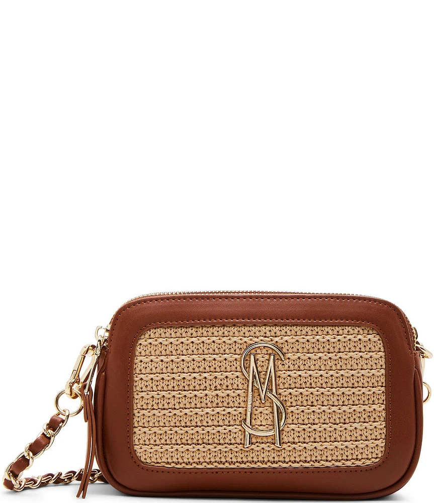 Steve Madden Daisy-S Double Zip Contrast Trim Crossbody Bag
