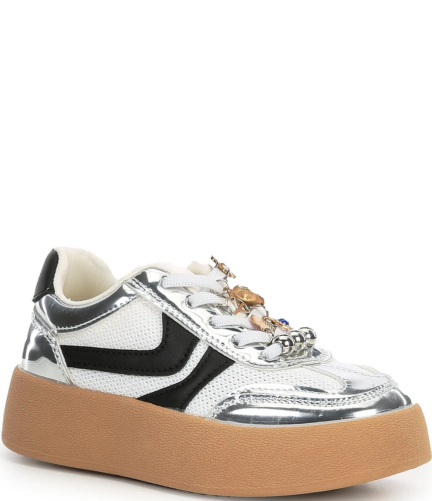 Steve Madden Girls' J-Jersey Charm Platform Sneakers (Youth)