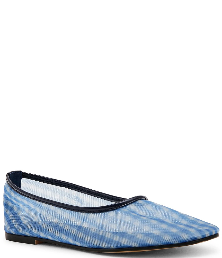 Steve Madden Meadow Mesh Gingham Ballet Flats