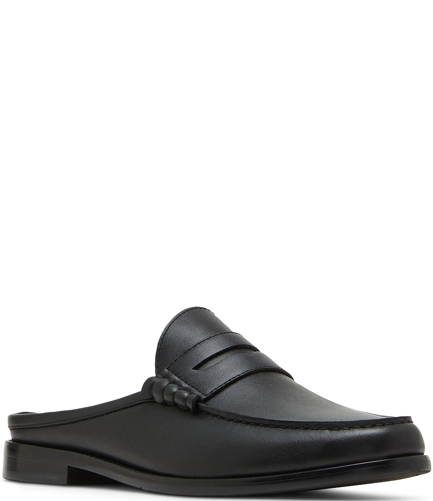 Steve Madden Men's Abott Leather Penny Loafer Mules
